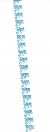 Billede: lyseblå bamsebånd, ca. 1 meter